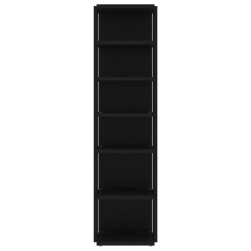 Шкафове за обувки, 2 бр, черни, 27,5x27x102 см