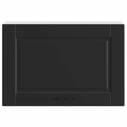 Кухненски стенен шкаф Porto, черен, инженерно дърво