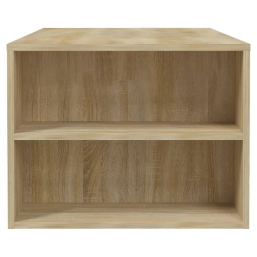 Кафе маса, дъб сонома, 102x55x42 см, инженерно дърво