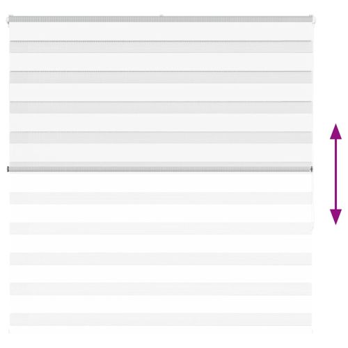 Зеброва щора бял 150x150 см ширина на плата 145,9 см полиестер