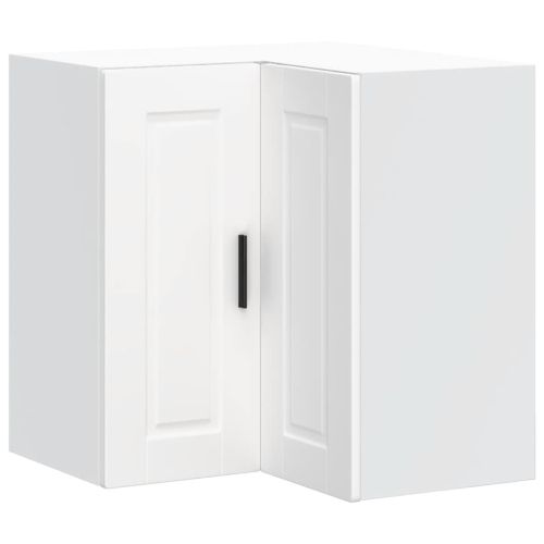 Кухненски стенен ъглов шкаф Porto, бял, инженерно дърво