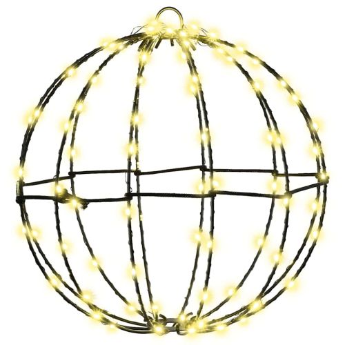 Топка с 96 LED светодиода Топло бяло 30 cm Метал