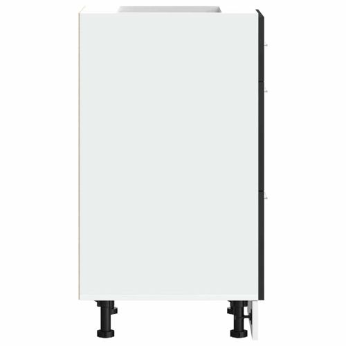 Долен шкаф "Lyon", черен, 40x46x81,5 см, инженерно дърво