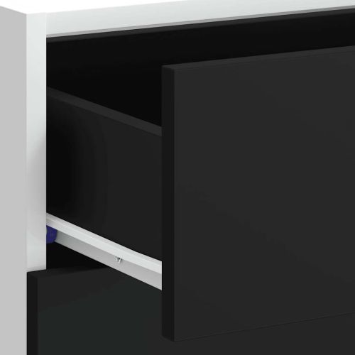 Долен шкаф "Lyon", черен, 40x46x81,5 см, инженерно дърво