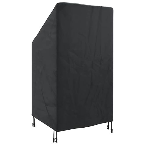 Покривало за градински стол Черно 70 x 70 x 85 / 125 cm 600D плат