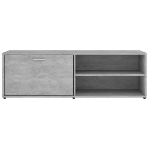ТВ шкаф, бетонно сиво, 120x34x37 см, инженерно дърво