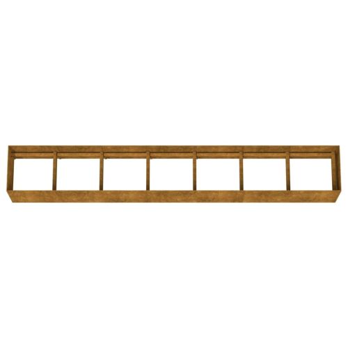 Градинска повдигната леха 280x40x40 см кортенова стомана