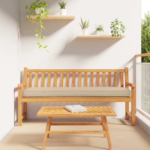 Възглавница за палети Бежово 180 x 40 x 8 см Оксфордска тъкан