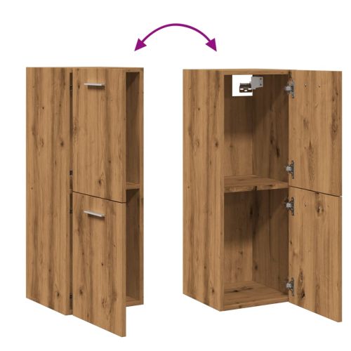 Висящ шкаф за баня Artisan Oak 30x30x80 cm Инженерна дървесина