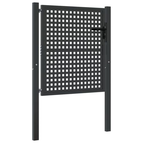 Градинска порта, антрацит, 100x100 см, стомана