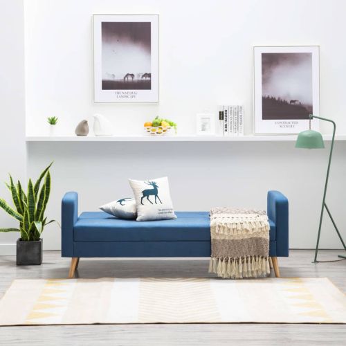 Диван, тапицерия от текстил, син