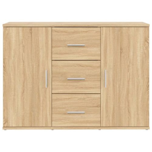 Страничен шкаф, дъб сонома, 91x29,5x65 см, инженерно дърво