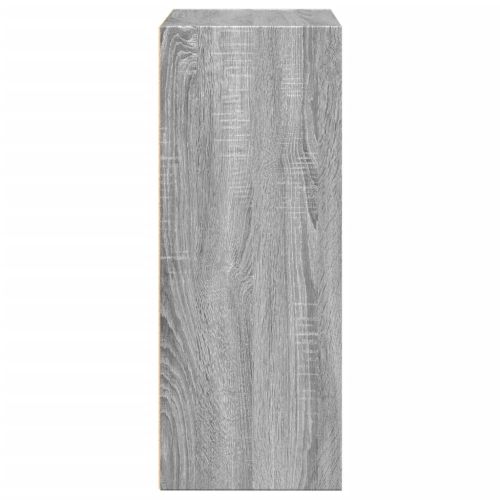 Библиотека, сив сонома, 60x30x77 см, инженерно дърво