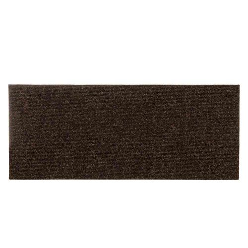 Изтривалки за стълби, самозалепващи се, 15 бр., 60x25 см, кафяви, правоъгълни