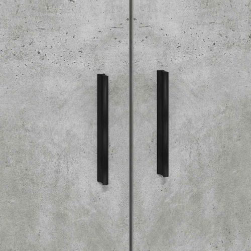 Рамка за легло Циментено сиво 90 x 200 cm Инженерно дърво