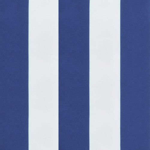 Възглавница за градинска пейка Син и бял 180 x 50 x 4 cm