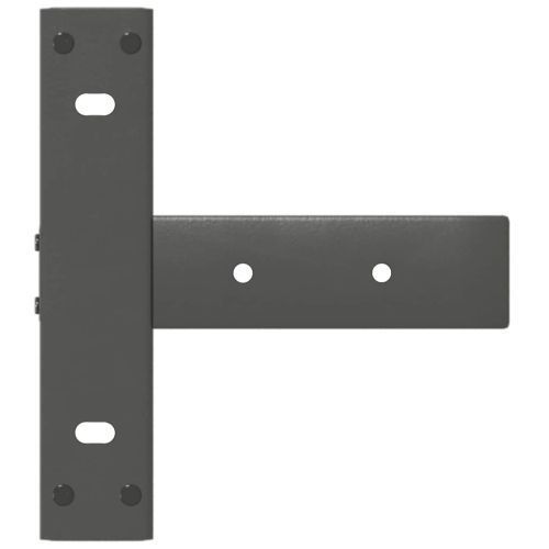 Крака за конзолна маса, Т-образни, 2 бр., антрацит, 38x25x(72-73) см, стомана