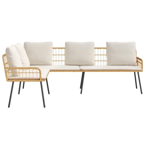 Диван с възглавница Кафяво 61.5 x 123 x 82cm Метал