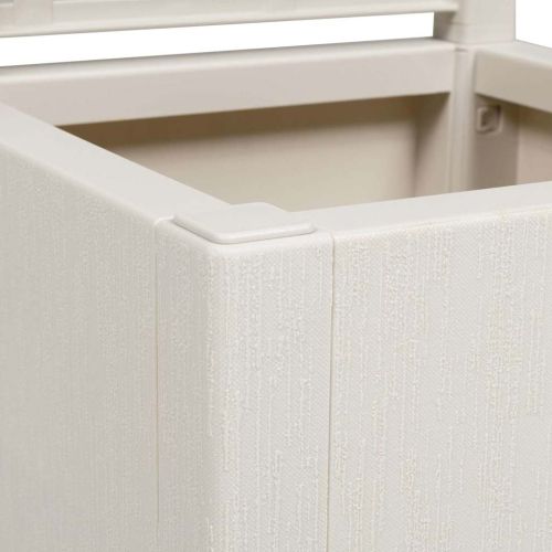 Градинска саксия Бяло 36 x 36 x 140 см Полипропилен