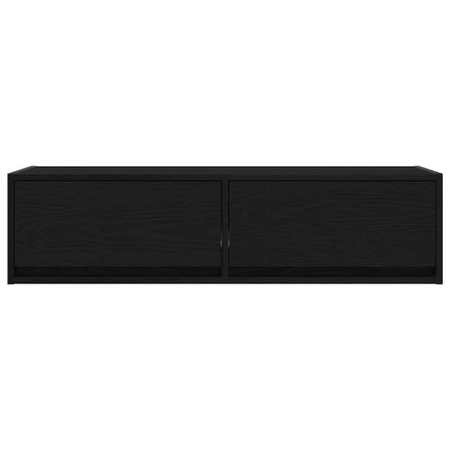 ТВ шкаф с чекмедже Черен дъб 100 x 31 x 25.5 см Инженерно дърво