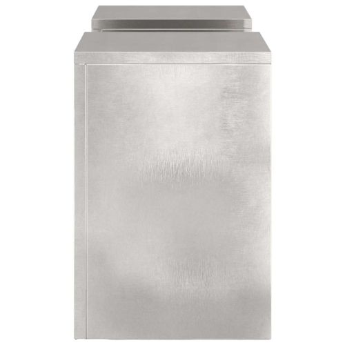 Стойка за растения 2 pcs Сребрист 24 x 24 x 35 см