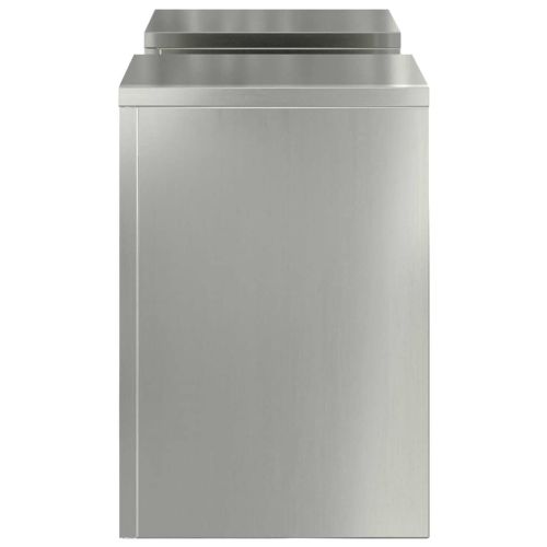 Стойка за растения 2 pcs Сребрист 24 x 24 x 35 см