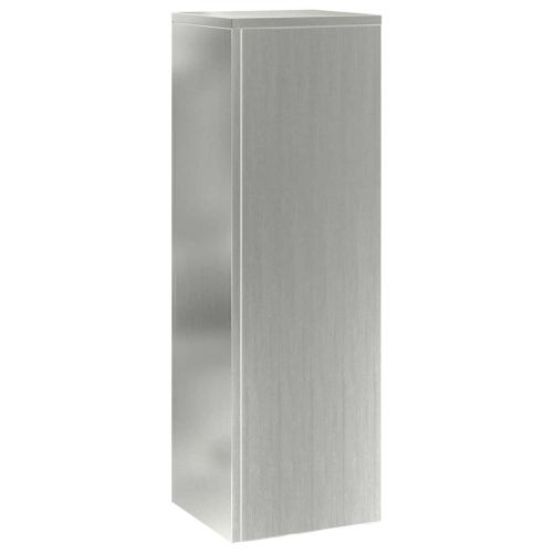 Стойка за растения 2 pcs Сребрист 24 x 24 x 75 см