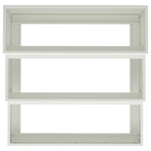 Градинска саксия Бяло 90 x 90 x 35 см Студено валцована стомана