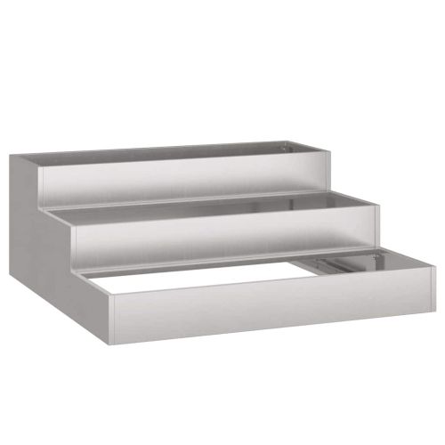 Градинска саксия Сребрист 90 x 90 x 35 см Неръждаема стомана