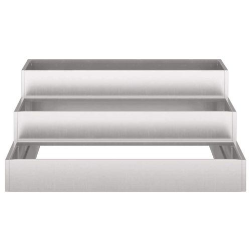 Градинска саксия Сребрист 90 x 90 x 35 см Неръждаема стомана