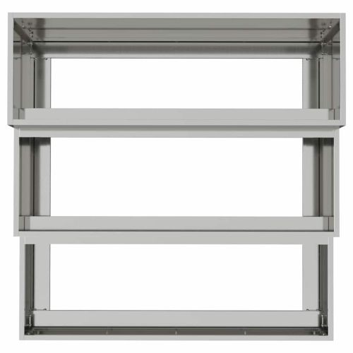 Градинска саксия Сребрист 90 x 90 x 35 см Галванизирана стомана