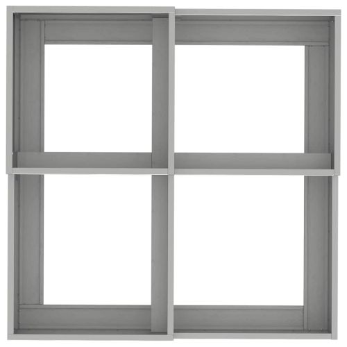 Градинска саксия Сребрист 80 x 80 x 48 см Неръждаема стомана