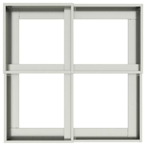 Градинска саксия Сребрист 100 x 100 x 48 см Поцинкована стомана