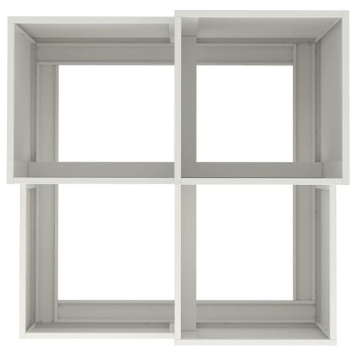 Градинска саксия Бяло 80 x 80 x 60 см Стомана