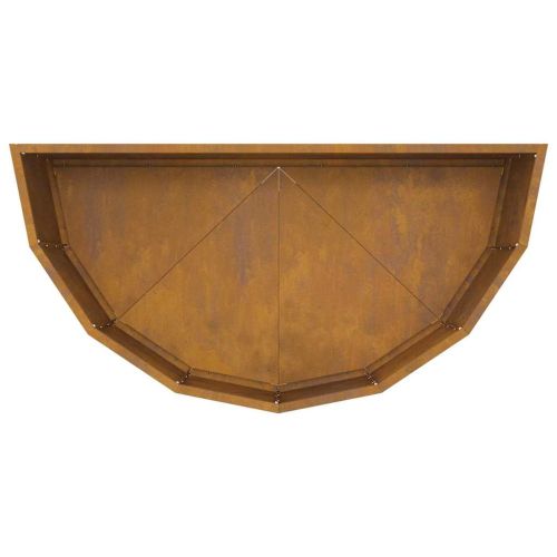 Кашпа Ръждясало 90 x 45 x 35 cm Патинираща стомана