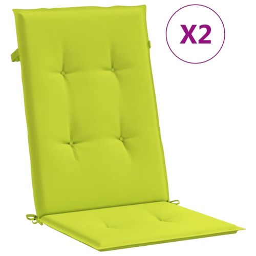 Накланящи градински столове с възглавници 2 бр тик масив