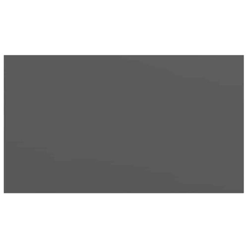 Окачен стенен рафт, сив гланц, 40x23x3,8 см, МДФ