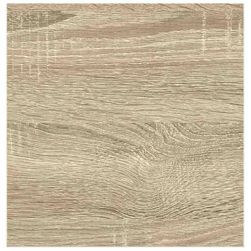 Окачен стенен рафт, дъб и бял, 23x23,5x3,8 см, МДФ