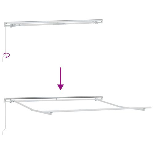 Сенник Светлосиво 3 x 2,5 m Полиестер и метал