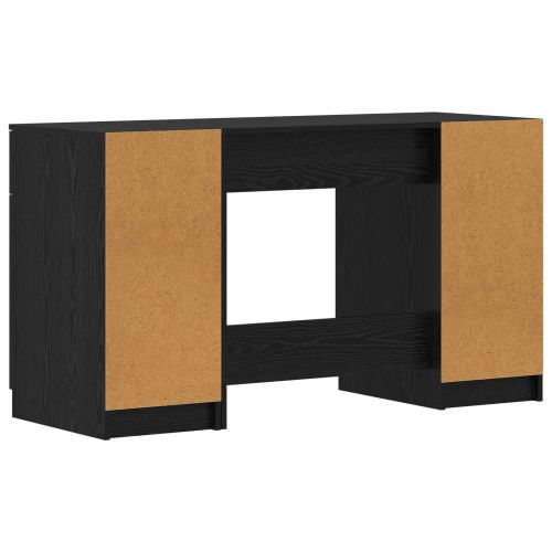 Бюро с чекмедже Черния дъб 133 x 50 x 75 см Инженерно дърво
