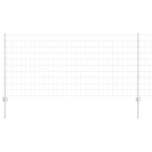 Ограда и колче Сребрист 1 x 10 m Стомана