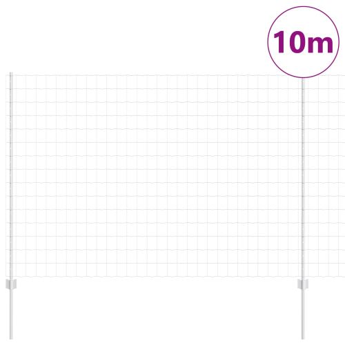 Ограда и колче Сребрист 1,5 x 10 m Стомана