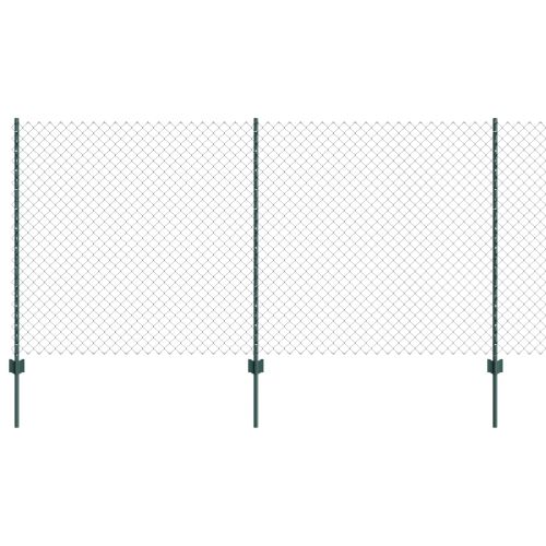 Ограда и колче Зелен 1,2 x 10 m Стомана