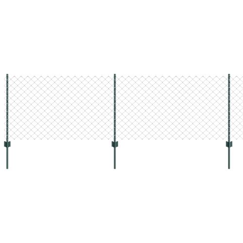 Ограда и колче Зелен 0,8 x 10 m Стомана