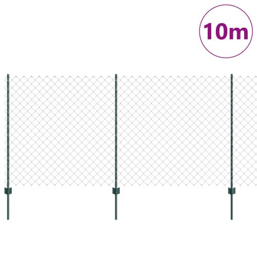 Ограда и колче Зелен 1,2 x 10 m Стомана
