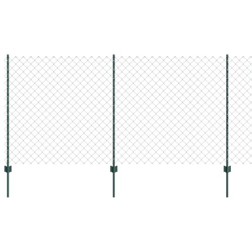 Ограда и колче Зелен 1,2 x 25 m Стомана