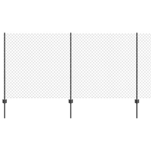 Ограда и колче Сив 1,2 x 10 m Стомана