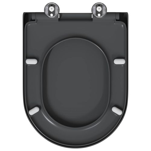 Бързо освобождаваща тоалетна седалка Антрацит