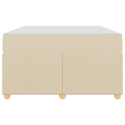 Рамка за легло с матрак Крем 120 x 190 cm текстил