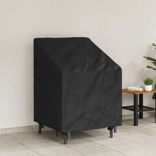 Покривало за градински стол Черно 75 x 78 x 65 / 100 см 210D плат